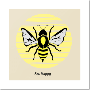 Bee happy Posters and Art